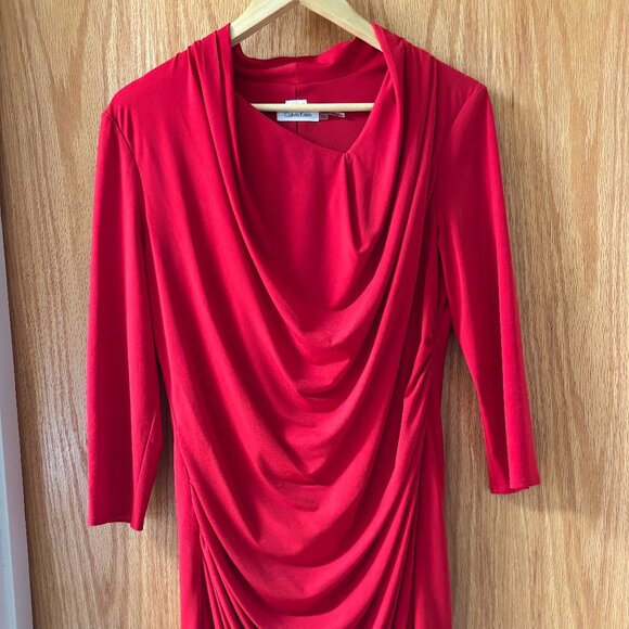 Calvin Klein Red Dress - Picture 1 of 5